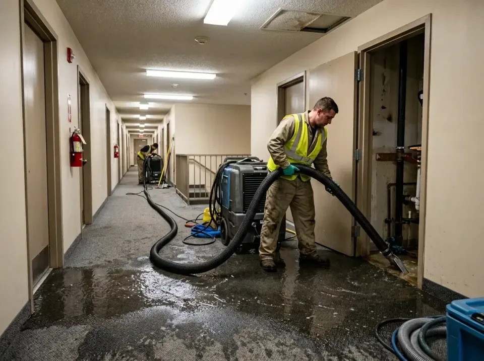 multi-unit-apartment-hallway-f-005 — frequently asked questions, Emergency Burst Pipe Water Extraction & Removal in Port Jer…